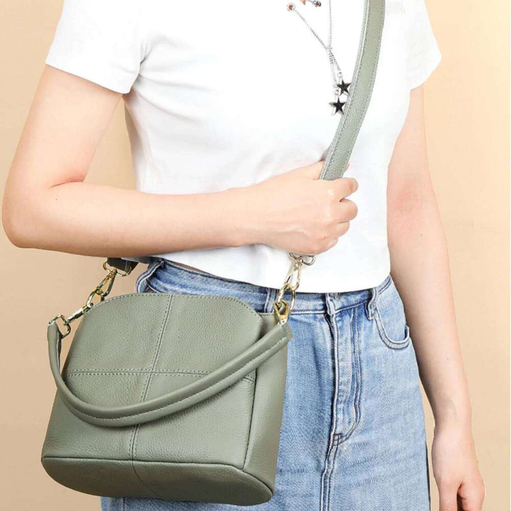 Genuine Leather Women's Crossbody High Quality First Layer Cowhide Shoulder Bag Large Capacity Versatile Handbag For Women