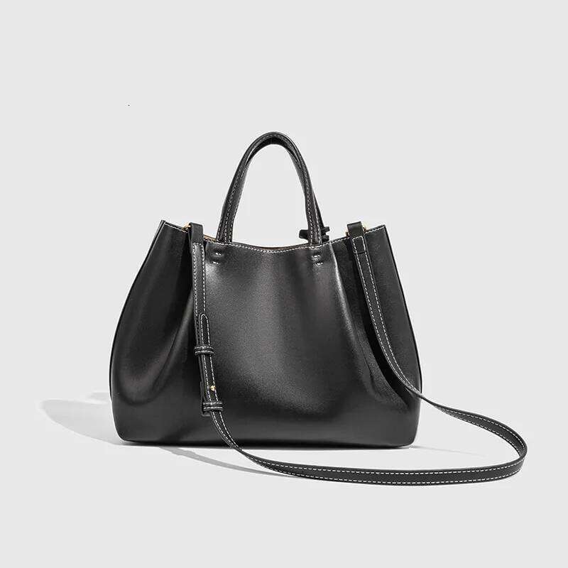 Fashion Ruched Handbags Designer PU Leather Shoulder High Quality Crossbody Bags For Women Bucket Bag Female Clutch