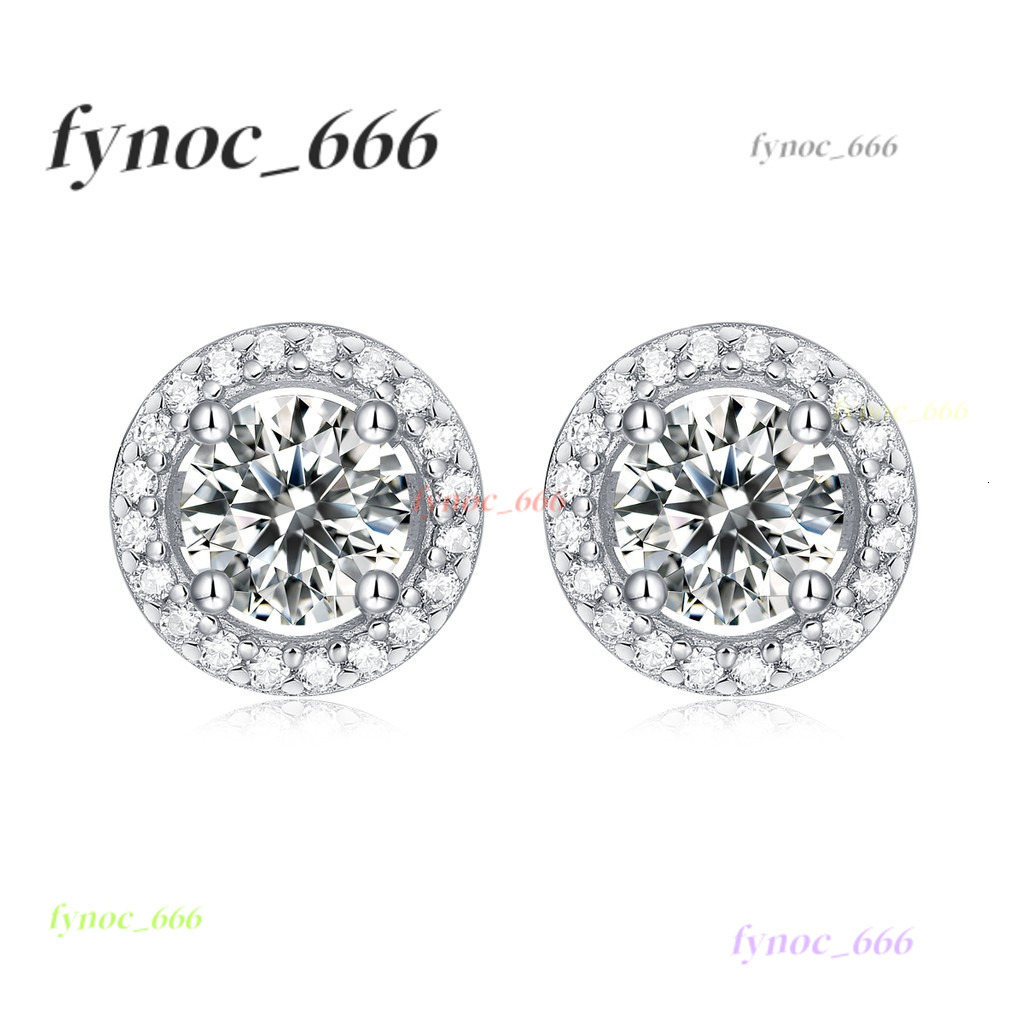 0.5 Carat D Colour Diamond Moissanite Fashion Earrings for Girls Chic Earbob Jewelry