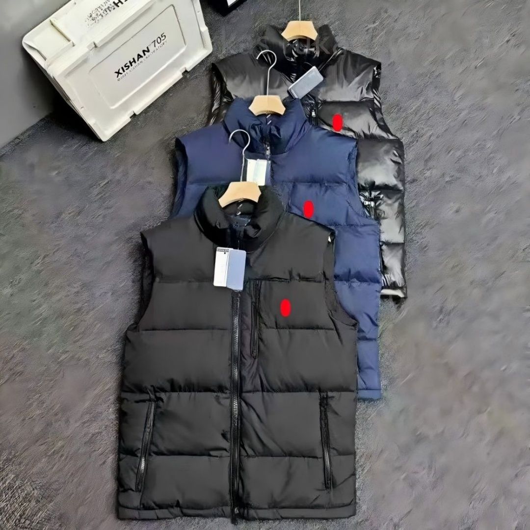 Mens Gillet Mens Vest Puffer Vest Mens Body Warmer Designer Polo Vest Zipper White Duck Down Horse Embroidery Polo Bodywarmer Doudoune Sans Manche