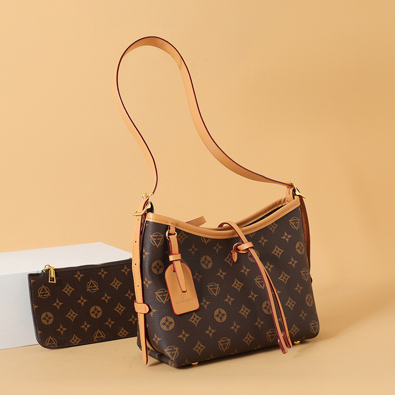 High-end large-capacity bag for women 2025 new style printed versatile fashion tote bag temperament ladies shoulder messenger bag
