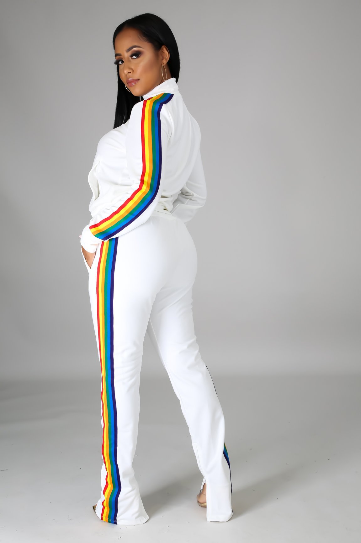 Designer Women Set Fashion Autumn Winter Casual Color Splicing Women Two Piece Set Women Outdoor Sports Two Piece Set