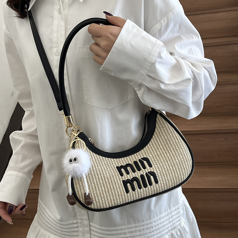 Free Shipping 2025 New Spring Crescent Moon Bag for Women, Niche Design Stylish Street Shoulder Crossbody Bag