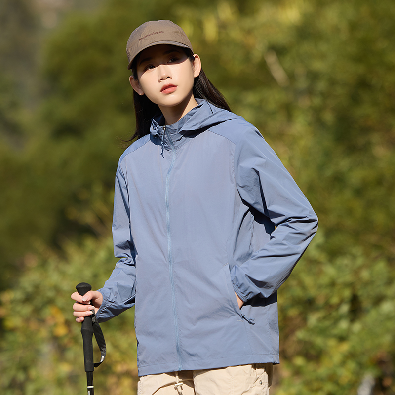 lightweight hooded sunscreen jacket for couples stay cool outdoors