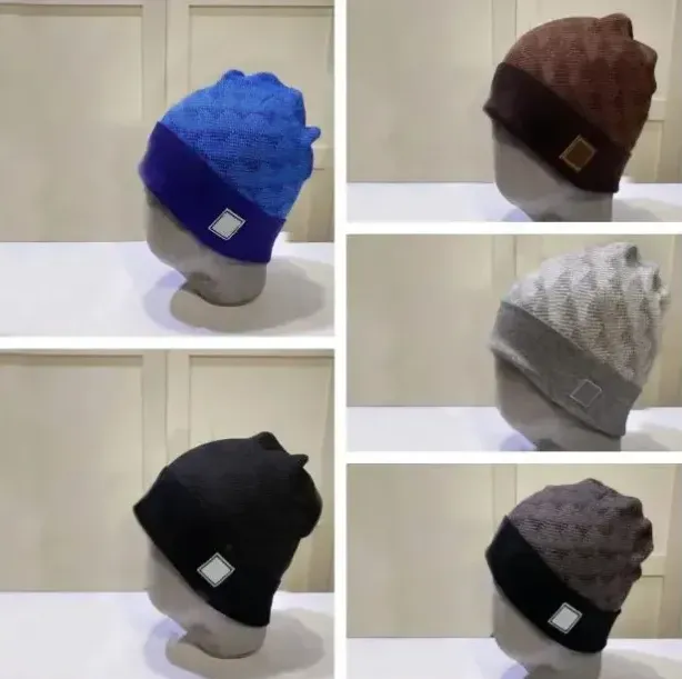 Top Fashion Designer Hats knitted hats Mens Womens Beanie Winter hat Thermal Knit Ski Bonnet High Quality Plaid Skull Hat warm Cap l4978