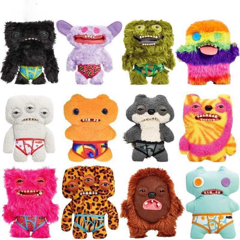 22cm Original Fuggler Plush Toys Funny Tooth Monster Annoyed Alien Crazy Rabbit Mcgoo Wide-Eyed Monster Plush Dolls Gifts for Kids G250901