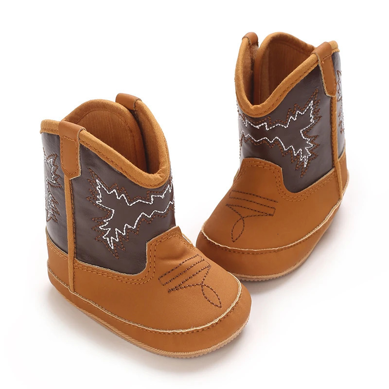 Baby Booties Vintage Tassel Antislip Sole Winter Warm Baby Boys Girls Western Boots Snow Booties First Walkers Infant Shoes 250901