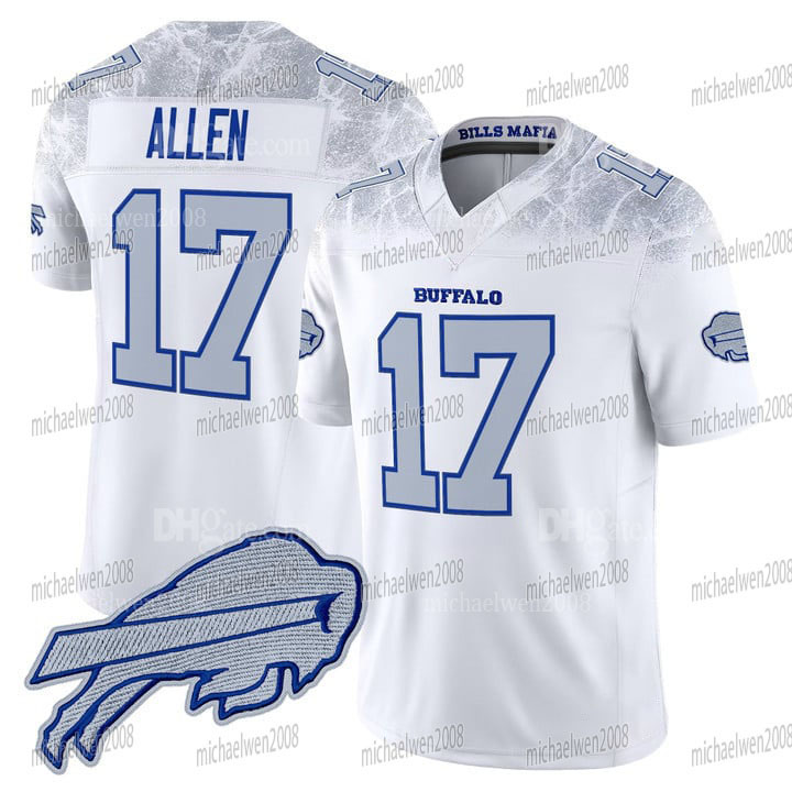 Josh Allen 2025 Rivalries Gothic Football Bill Jersey Joey Bosa Gabriel Davis Miller James Cook Terrel Bernard Keon Coleman Beasley Milano Dalton Kincaid