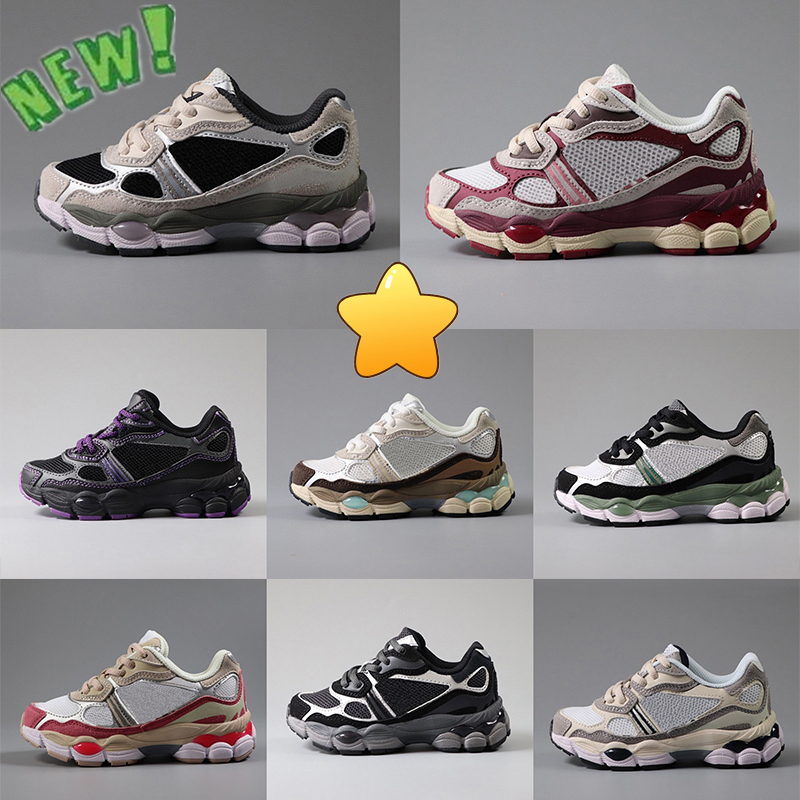 Designer Kids Running Shoes Boys Girls Shoes Children Youth Outdoor Trainers Kid Toddlers Sport Shoe Black Grey Royal Grey Pink White Navy Beige England Style