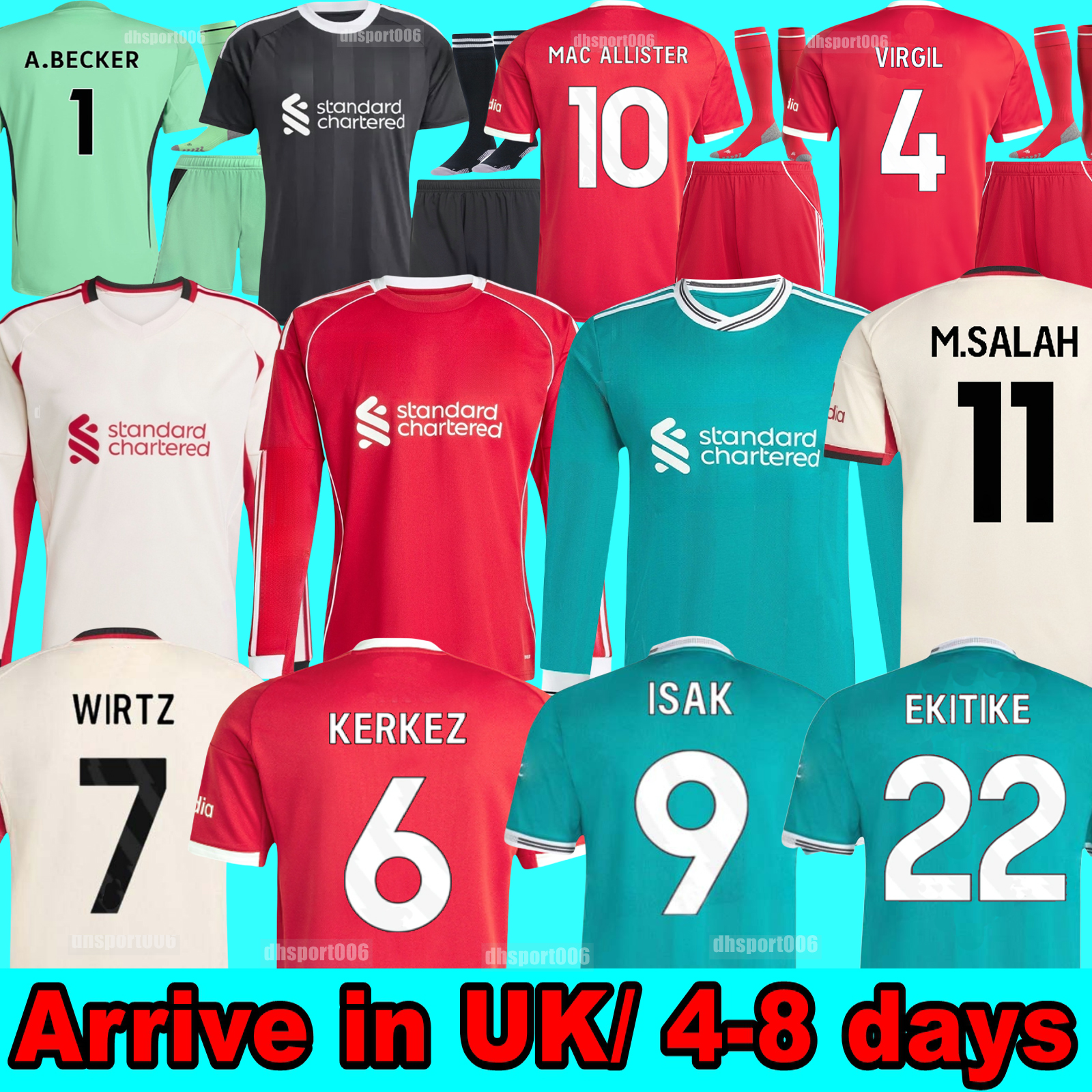 ISAK DIOGO JOTA MAC ALLISTER soccer jersey 2025 2026 football shirt Luis DIaz SZOBOSZLAI A.BECKER kids SALAH FRIMPONG Konate Wirtz Kerkez EKITIKE 25 26 long sleeves