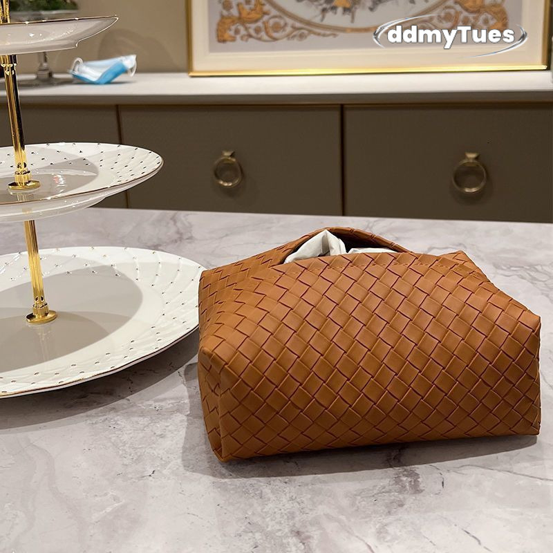 Woven Tissue Box Living Room Light y Highend Leather Home Coffee Table Napkin Storage 250710