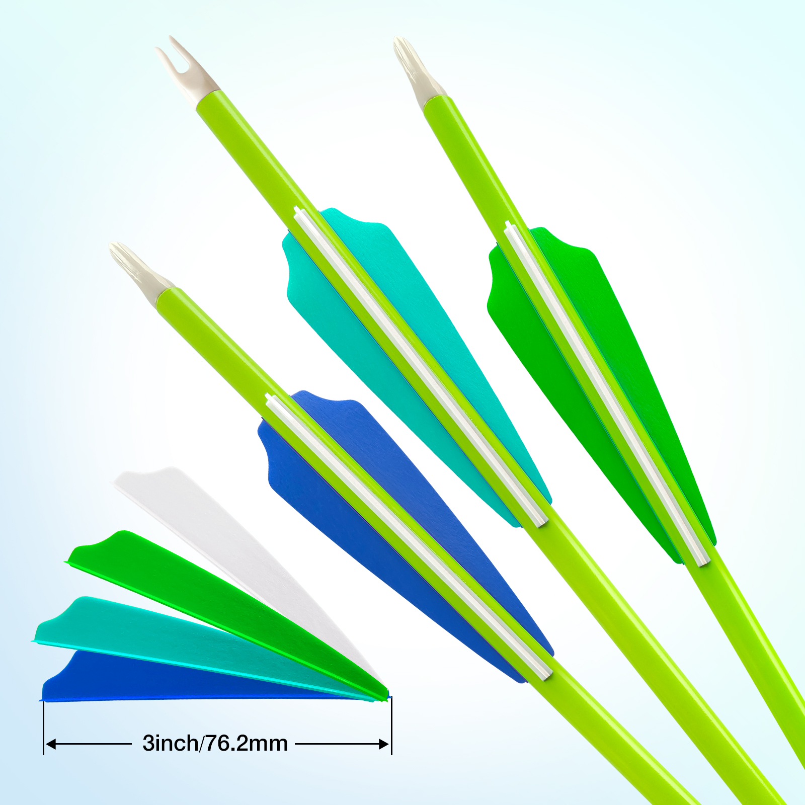 Carbon Fiber Target Archery Arrows - 6.2mm Gradation Shaft, 31 Inch Length, Ideal for Reccurve/Compound Bows with Various Spines (12-Pack)