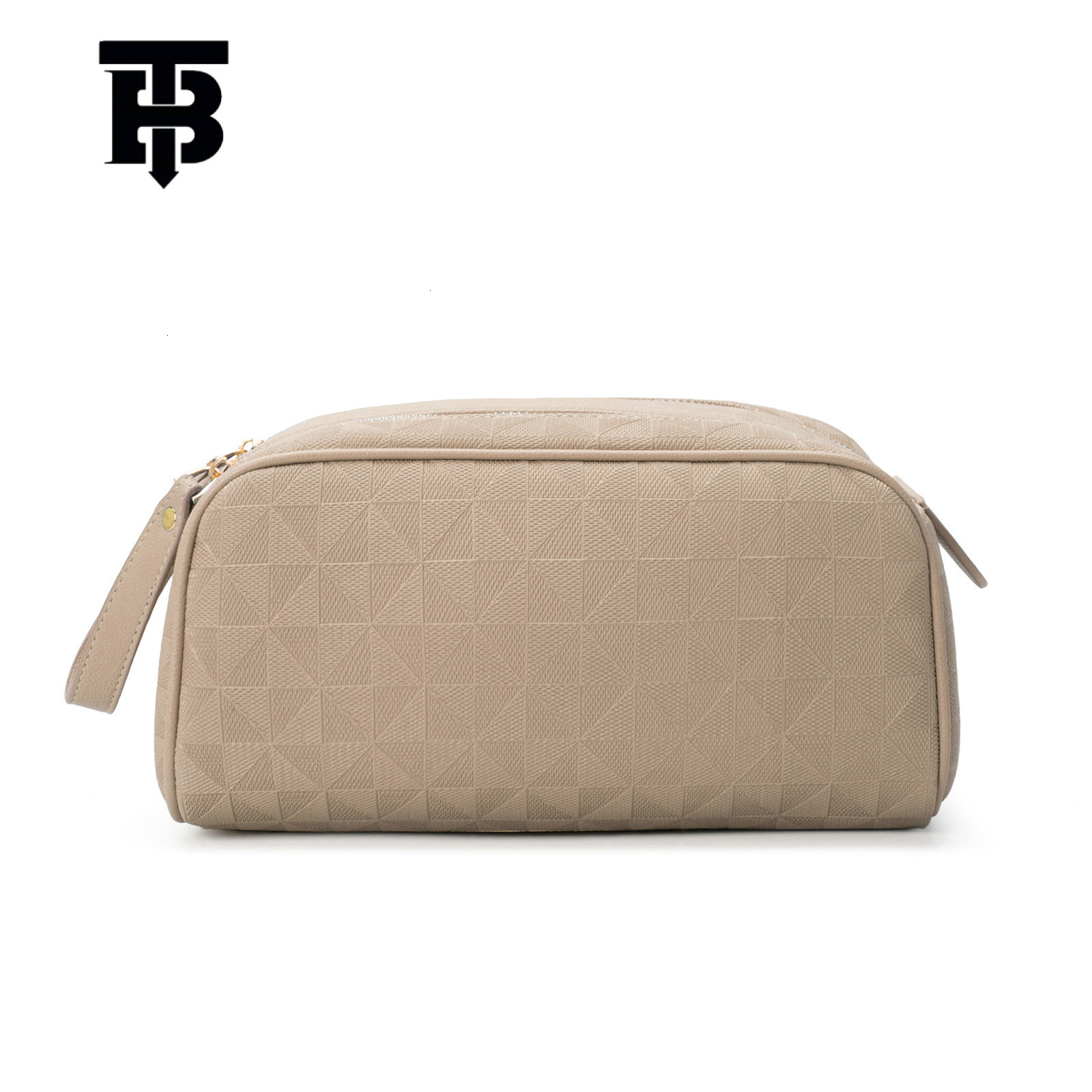 TB BHULAMTE Designer 2025 Fashion Embossed Portable Double-zipper Washbasin Storage Bag, Large Capacity Hand-held Makeup Bag Y260206