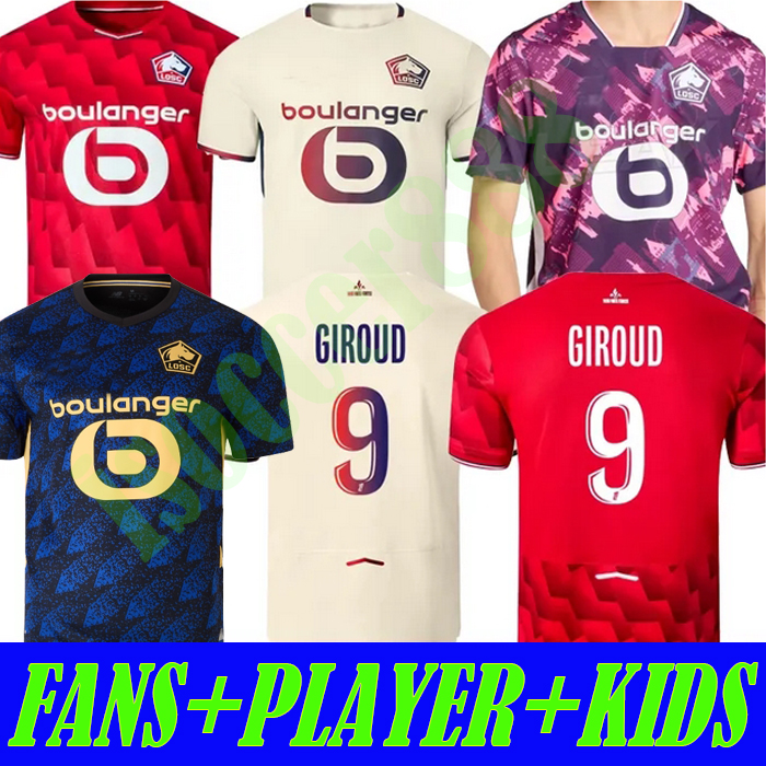 16-XXL 25 26 LOSC Lille Soccer Jerseys J DAVID Angel ZHEGROVA ANGEL DIAKITE OUNAS Football Shirt 2025 2026 Maillot Lille anniversary Fourth Men Kids Kit de football