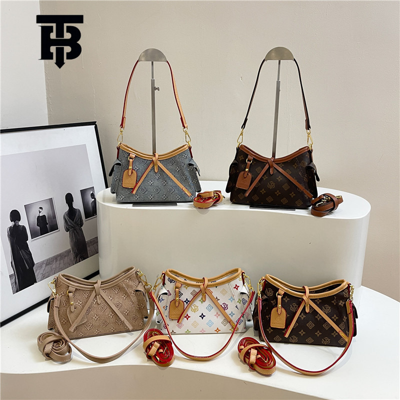 TB BHULAMTE Designer Luxury Bag, High-end Large-capacity Women's Bag 2025 New Printed Versatile Fashion Bag Elegant Women's Single-shoulder 