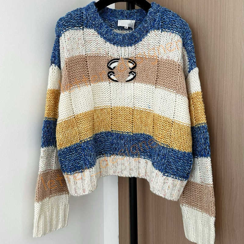Designer Women's Sweaters 25 Autumn Winter New Long Sleeve Knitted Top wool sweaters Pattern Decoration High-End pullover womens knit shirt Sweatshirt SML