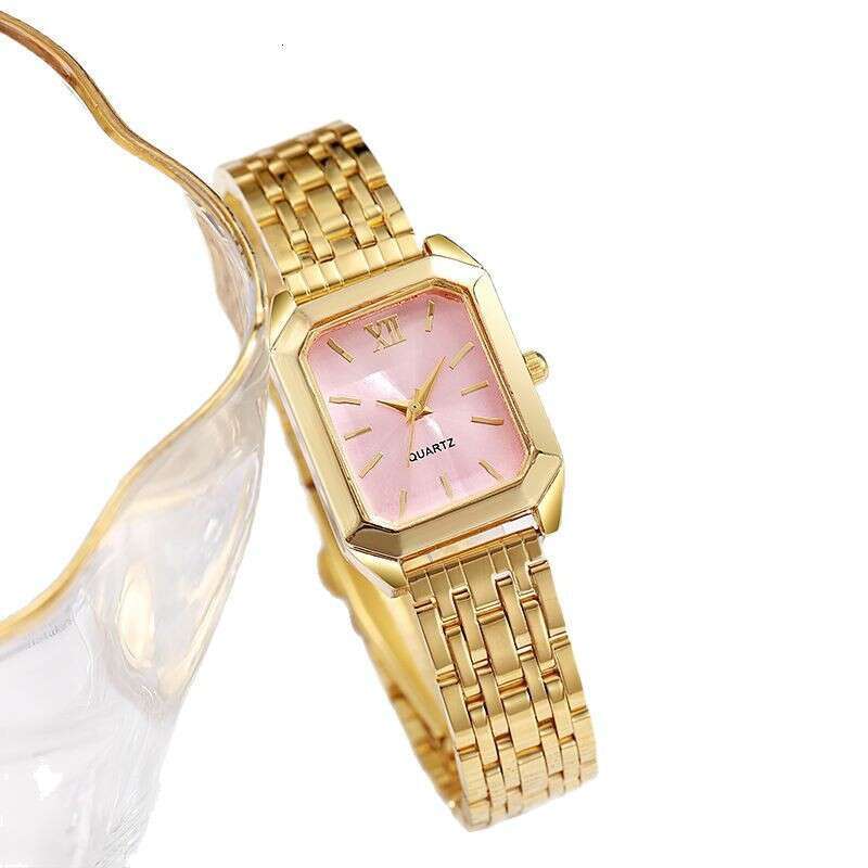 New Luxury Steel Band Women's Watch for Female Students Fashion Simple Square Quartz Wristwatch