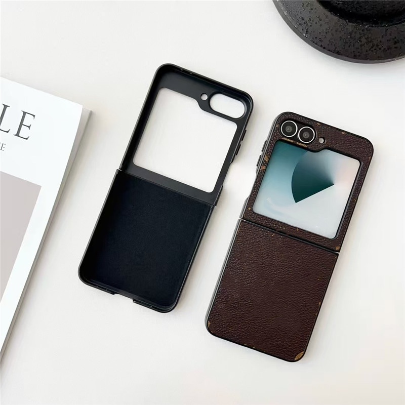 Phone Case Designer Luxury iPhone Cases for samsung z fold 7 fold 6 fold5 fold4 3 leather Cases Cover for samsung z flip 7 6 5 flip4 3 Brand Letter Monogram Print back