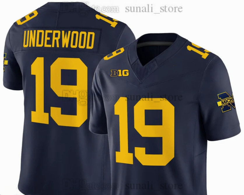 19 Bryce Underwood Jersey Football 2026 Men's MichiganWolverines College Men Women Youth All Stitched