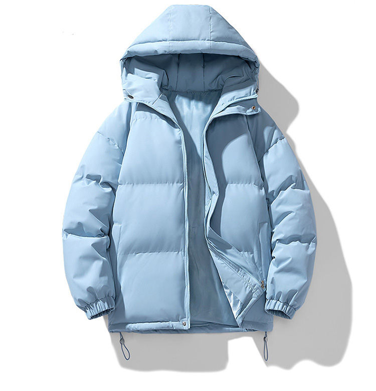 New cotton padded coats mens short bomber jacket with hooded warm and thick casual coat couples warm trendy man tops