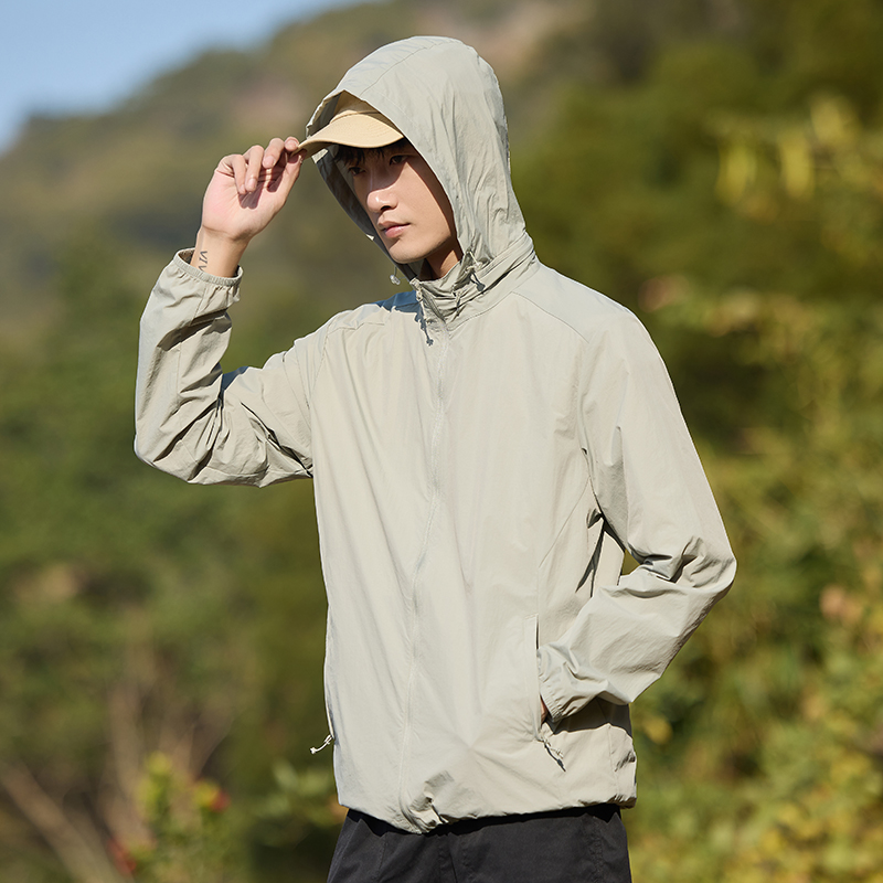 lightweight hooded sunscreen jacket for couples stay cool outdoors