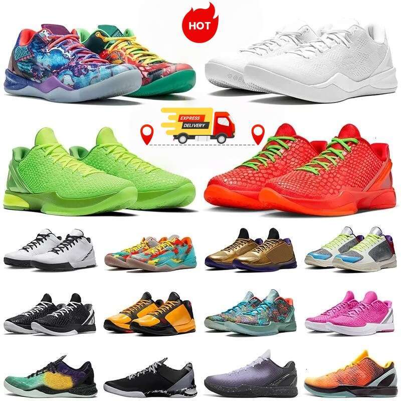 2025 Designer Top Mamba 9 8 6 5 4 Protro Reverse Grinch Basketball Shoes Mambacita Eybl Think Pink X-Ray Aqua Men Women Toddler Trainers Sports Sneakers Big Size