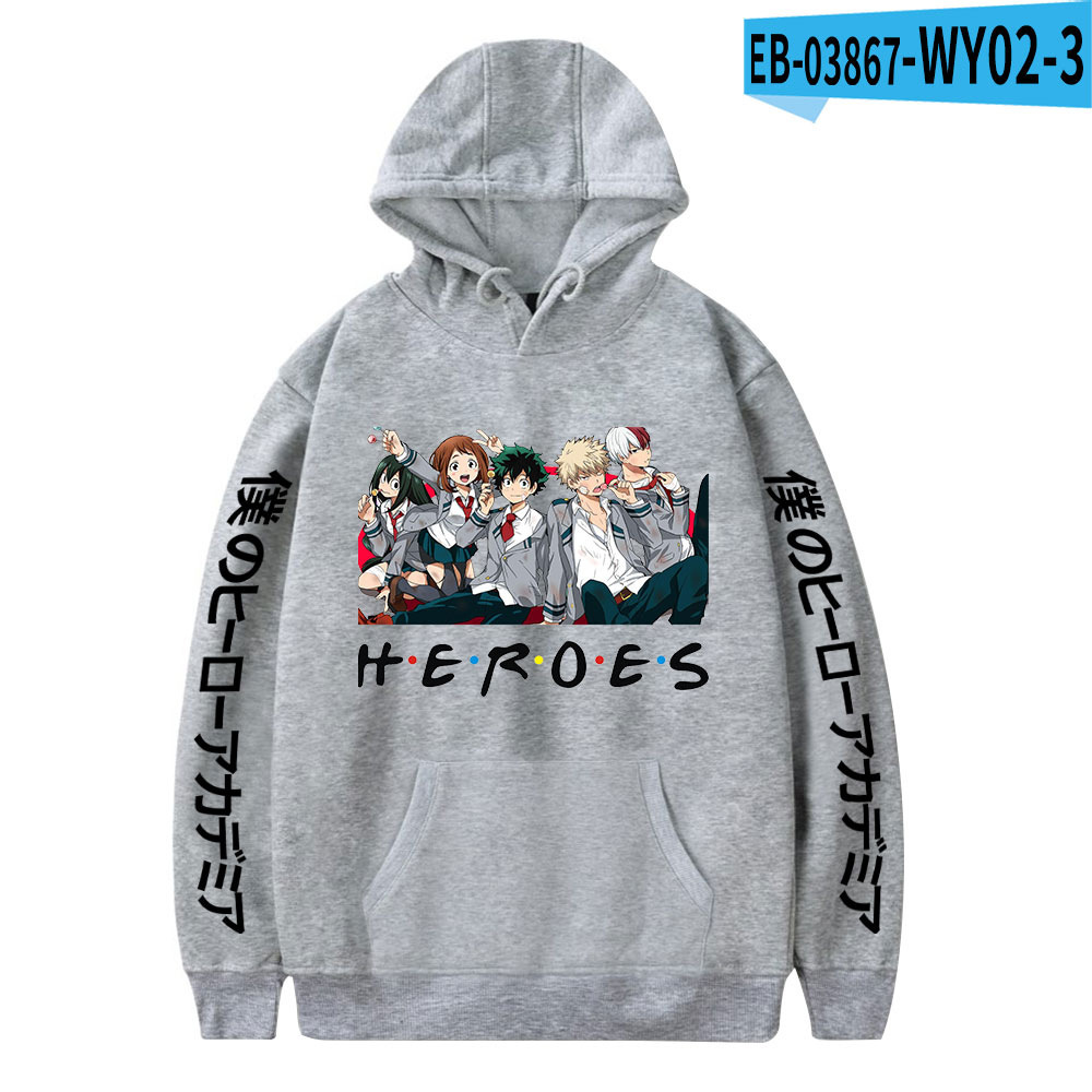 My Hero Academia Izuku Hoodie Japanese Anime Printed Hooded Top - C22