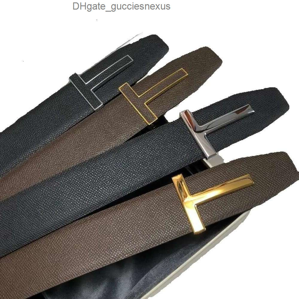 TF Tom''Ford''Fordd''Sunglasses Genuine Leather Designer Belts for Men Women GoldSilver Buckle Fashion Waistband 2024 Collection FJXM