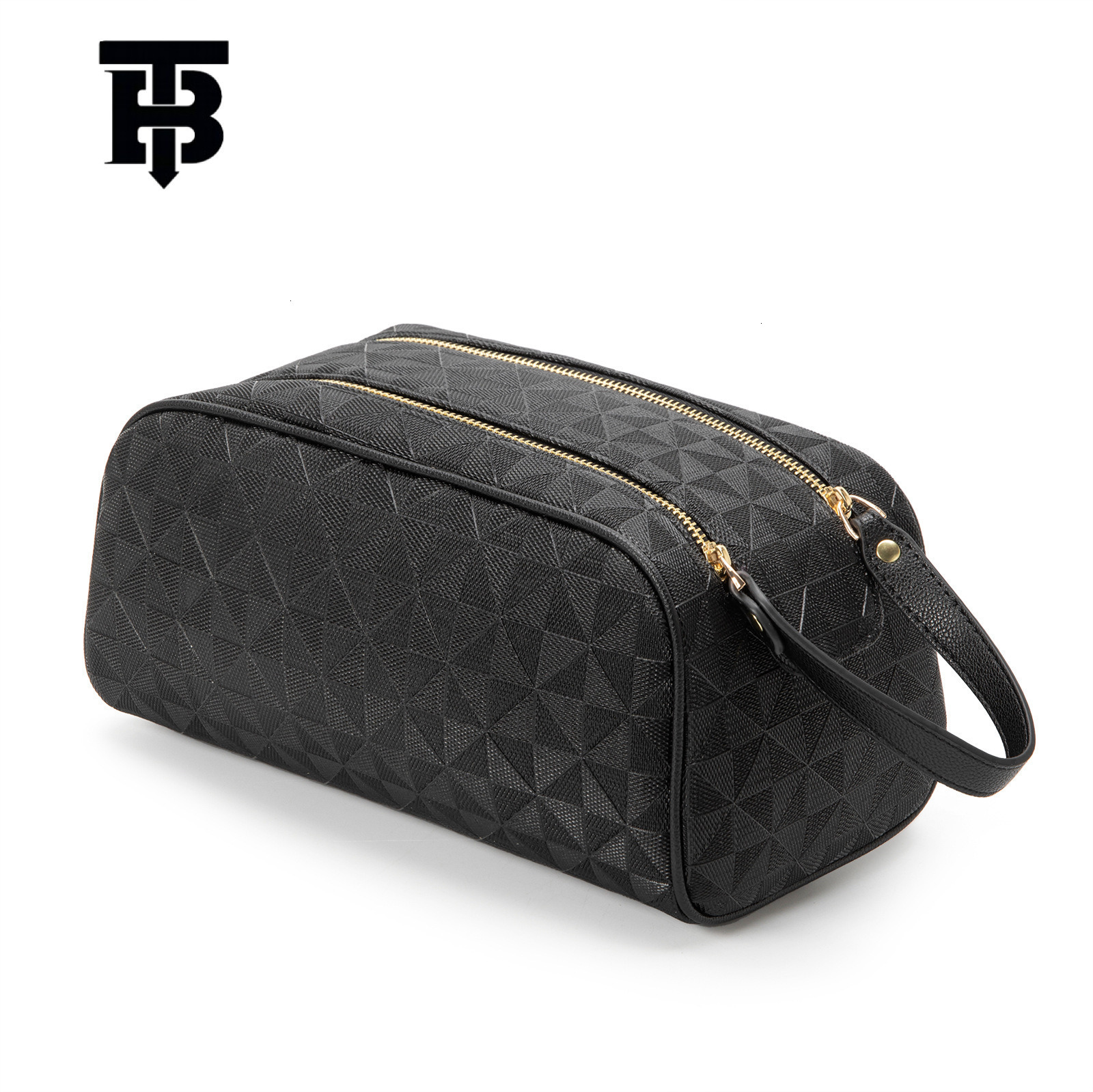TB BHULAMTE Designer 2025 Fashion Embossed Portable Double-zipper Washbasin Storage Bag, Large Capacity Hand-held Makeup Bag Y260206