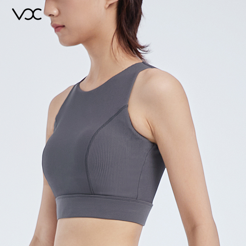 Mid-to-High Neckline Sports Bra No More Worries About Exposure, Extended Fit