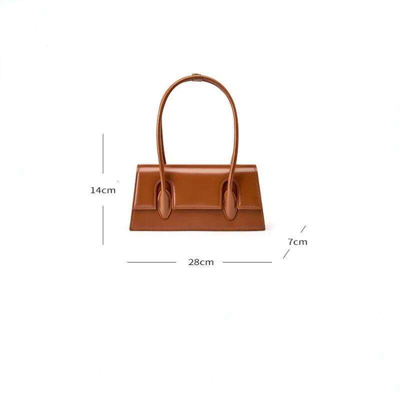New Women's Genuine Leather Shoulder Niche High-Grade Underarm Bag Stylish And Elegant Slung Ladies One-Shoulder Handbag