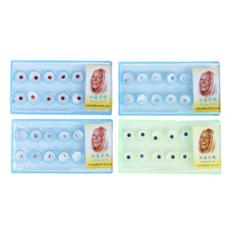 DIY Tooth Gems Kit with Crystals with Curing Light Glue Tooth Jewelry Gems Kit Sturdy Tooth Decoration Kit Professional Ornament 250322