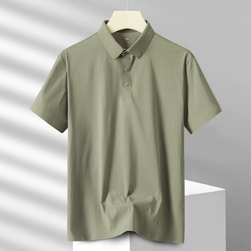 anti wrinkle couple polo shirt custom woven for quality