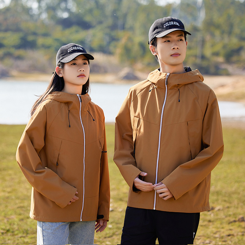 premium fabric outdoor jacket rainproof windproof warm