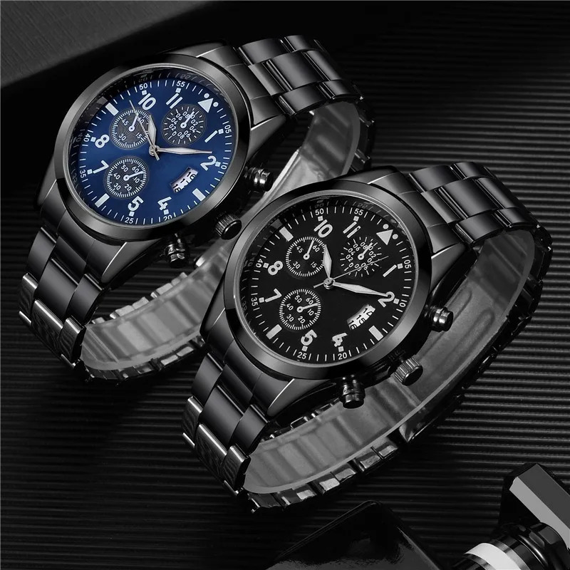 Quartz Watches for Man Luminous Men Wristwatch Classic Calendar Male Business Steel Clock Relogio Masculino Saati 250901