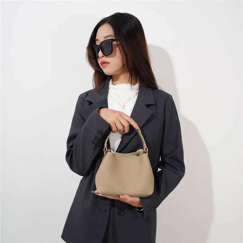 XMESSUN New Trendy Genuine Leather Crossbody Bucket Bags For Women Fashion Designer Ladies Cowhide Shoulder Messenger Bag A522