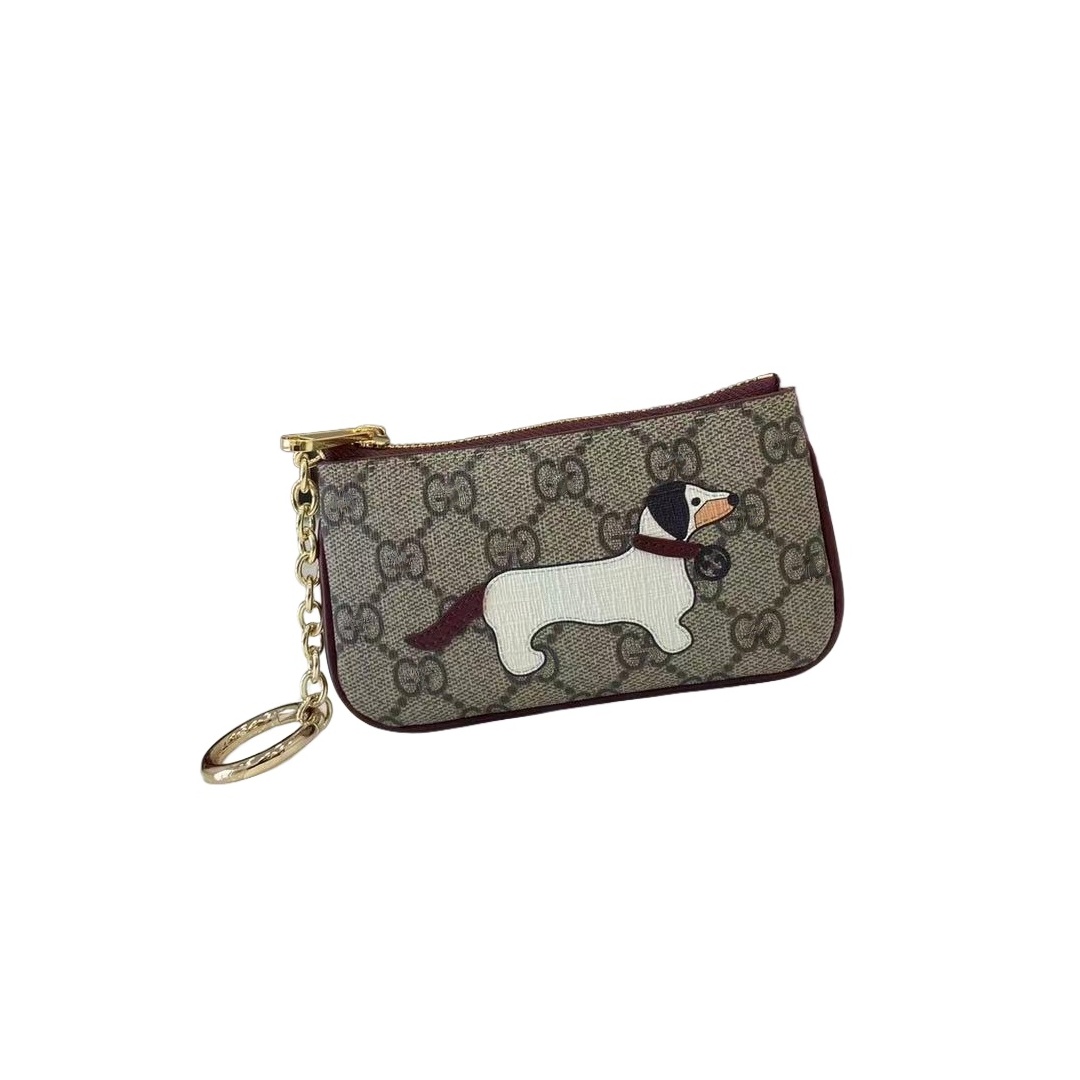 High Designer Bag pendant high Quality Handmade Leather dog Men's And Women's Bag Car Pendant Cartoon Animal Puppy Creative Keychain 2569