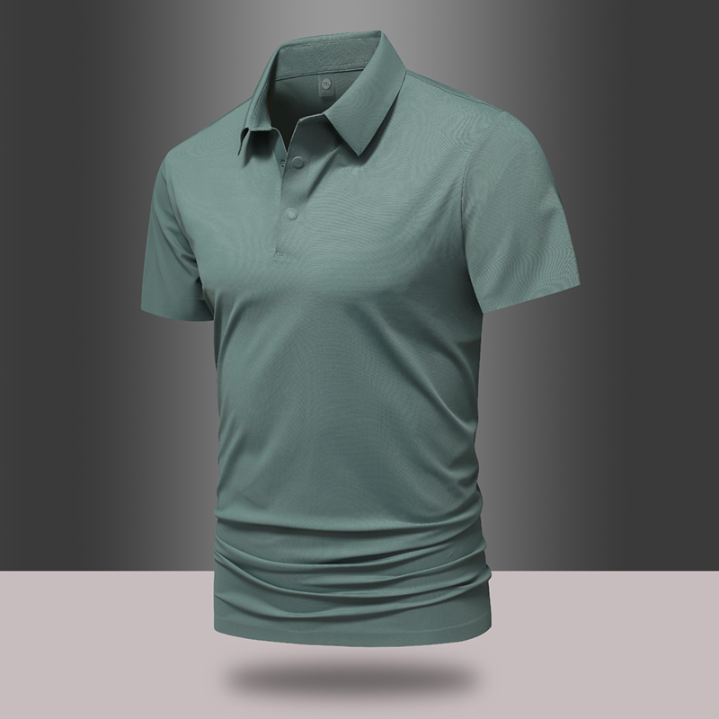 Cool Ice Silk Couple Polo Shirt Hydrophobic Easy to Clean