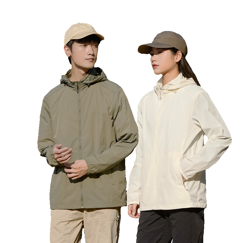 lightweight hooded sunscreen jacket for couples stay cool outdoors