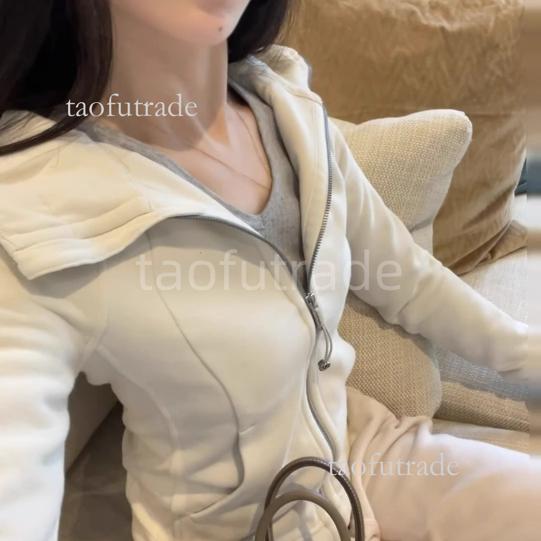 Lulujacket Womens Yoga Scuba Hoodie Luleulemon Jackets Hoodys Sports Half Zipper Sets Designers Designer Sweater Loose Casual Luleulemon Hoodie 23E