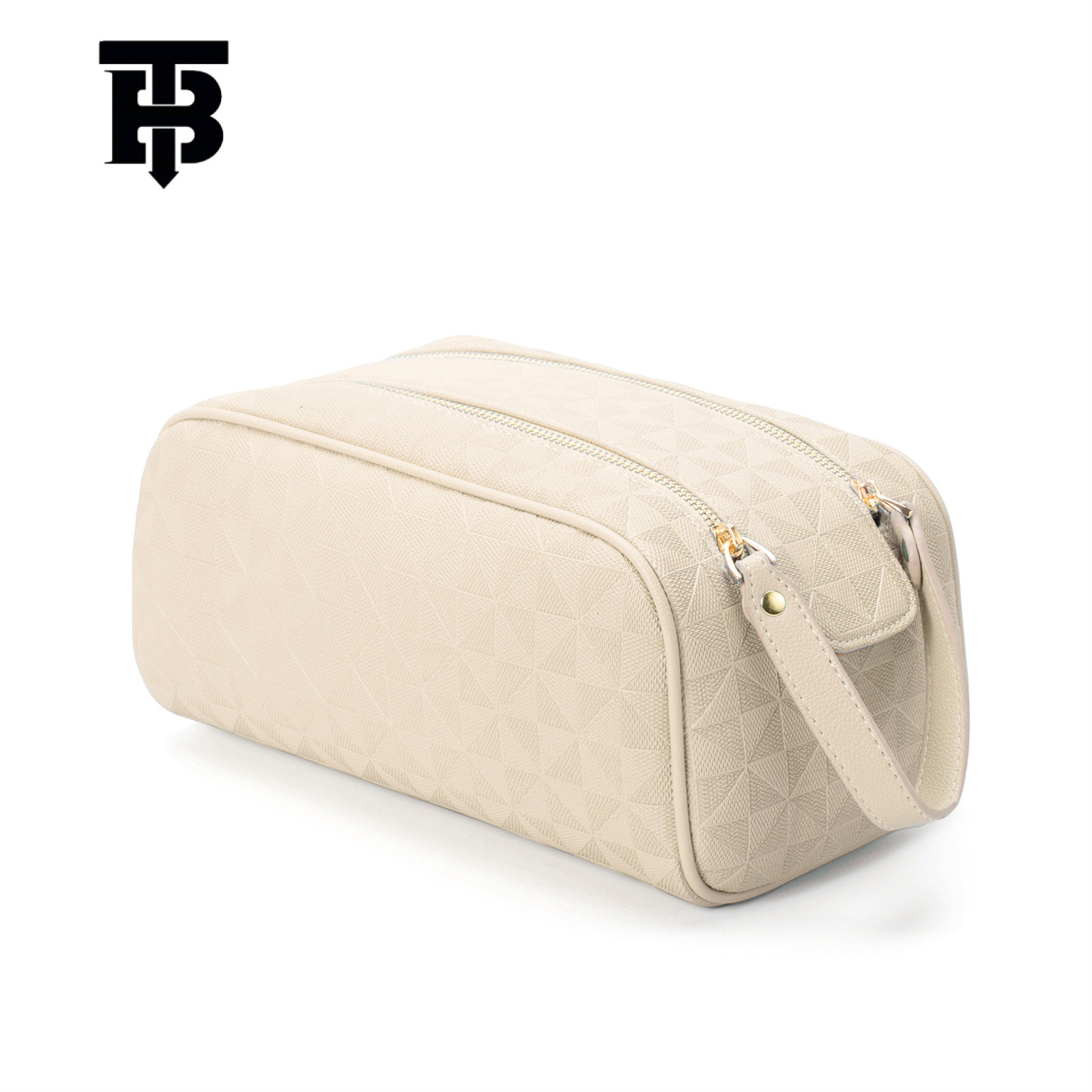 TB BHULAMTE Designer 2025 Fashion Embossed Portable Double-zipper Washbasin Storage Bag, Large Capacity Hand-held Makeup Bag Y260206