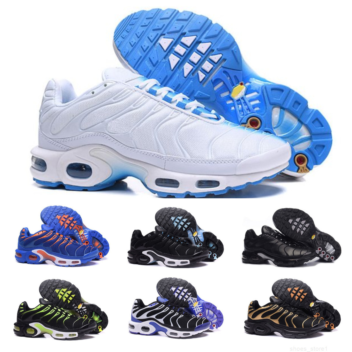 Tn Tns Plus Men Running Shoes Fr. Football Federation Midnight Navy Unity Brazil Metallic Silver White Hyper Blue Dusk Trainers Sports Sneakers Sneaker s1