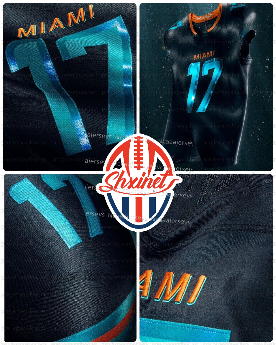 Shxinet Design Jaylen Waddle Football 2025 Rivalries Jerseys Tua Tagovailoa De'Von Achane Tyreek Hill Jordyn Brooks Dodson Jaelan Phillips Bradley Chubb