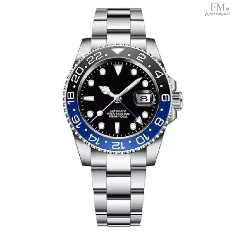 watch designer watch Luxury Men's Automatic Mechanical Ceramic Watch - Full Stainless Steel, Sapphire Glass, Luminous, 41mm, Wholesale Price Even for Single Piece