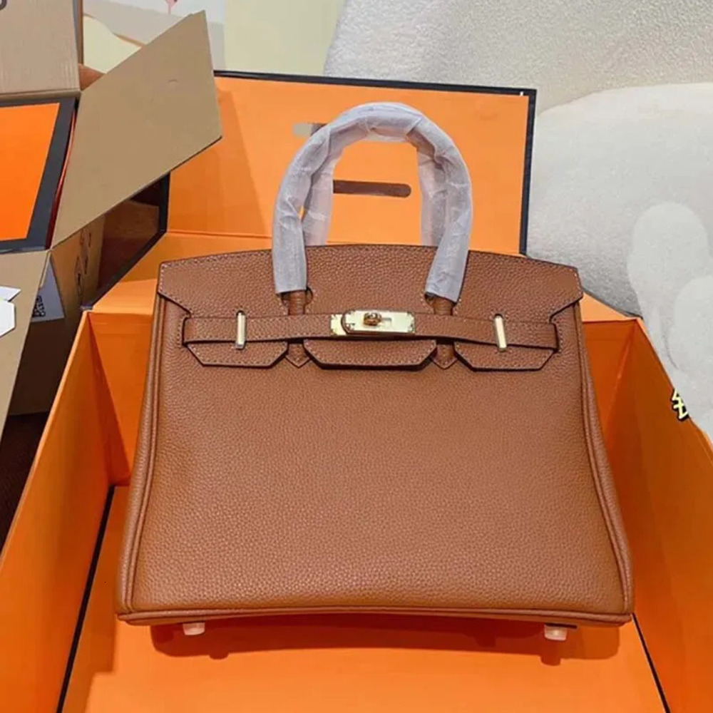 Evening Bags Evening s birk Designers Totes Brand Purse Single Zipper Wallets Women HandBags Real Leather Bags Lady Plaid Purses Duffle Lage 25cm 30cm 35cm