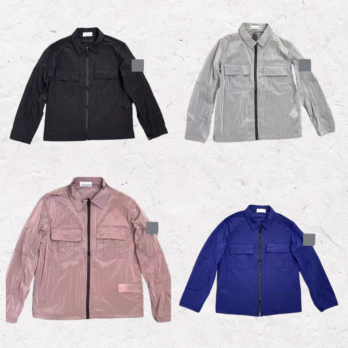 Men's Jackets Designe stones Spring Autumn Sportswear Long Sleeve Zipper Badges Men Casual CoatOutwears Mens Tie Dye Coat Outerwear