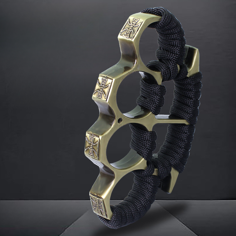 Brass Knuckles Four-finger Gloves Self-defense Ring Glass Fiber Fist Buckle
