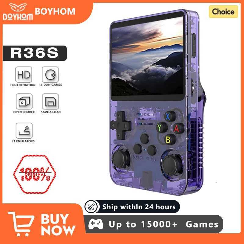 New Green R36S Retro Handheld Game Console Linux System 35 Inch IPS Portable Pocket Video Player 64GB 128GB Game Kid Gift D250901