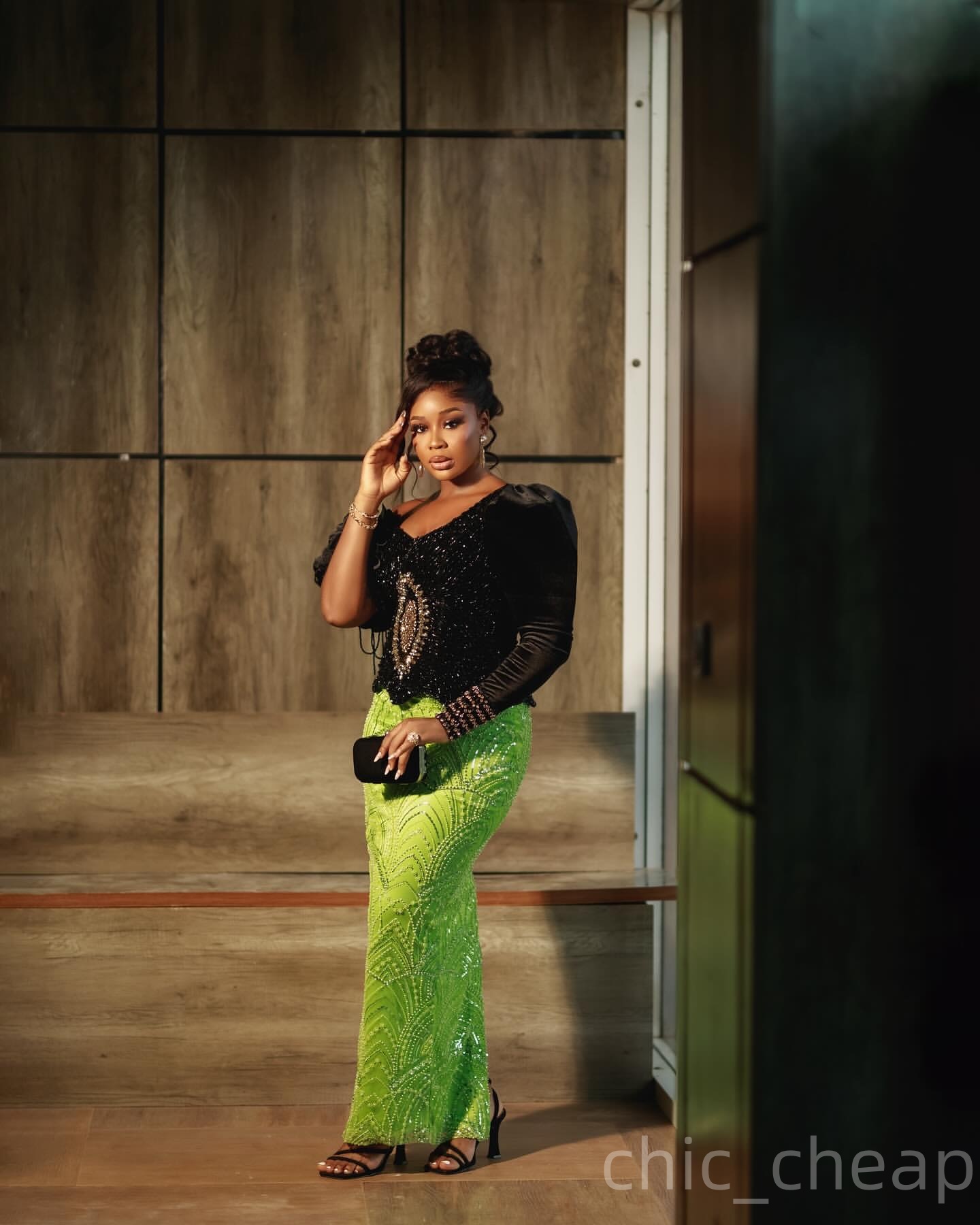 Aso Ebi Green Mermaid Prom Dresses 2025 Sequined Beaded Crystals Flower Evening Formal Party Second Birthday Engagement Gowns Plus Size Dress For Spec