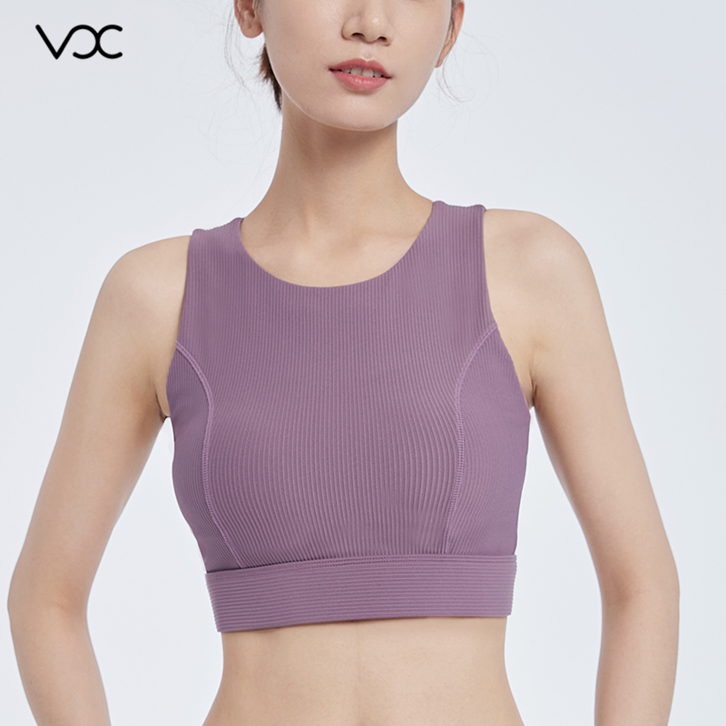 Mid-to-High Neckline Sports Bra No More Worries About Exposure, Extended Fit